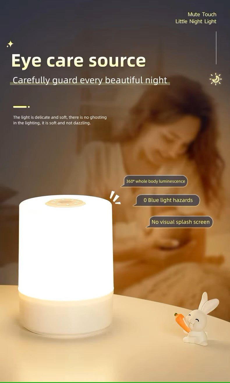 Glowrie Ambient Night Light – Soft Touch Lamp for Kids, Reading & Relaxing Nights