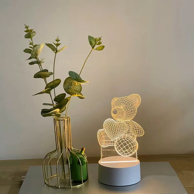 Glowrie Dreamy Bear Light – 3D Acrylic LED Lamp for Cozy Nights & Special Moments