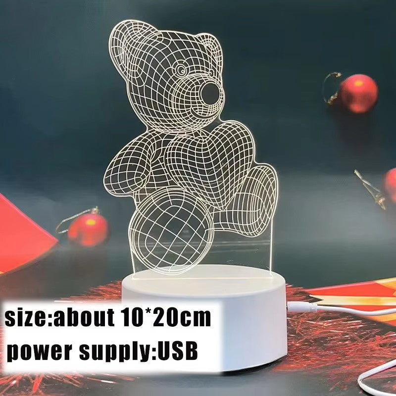 Glowrie Dreamy Bear Light – 3D Acrylic LED Lamp for Cozy Nights & Special Moments
